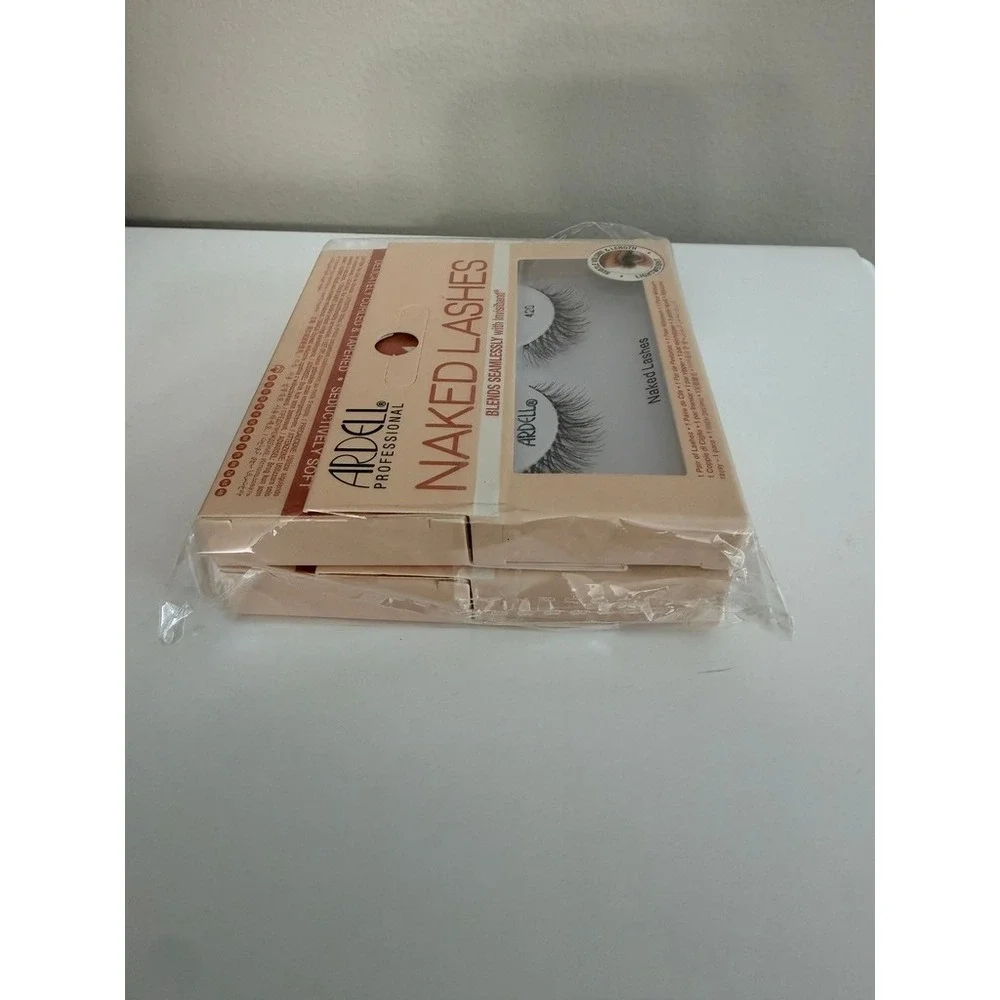 Ardell Naked Lashes 420 Womens 4 Pack Black Natural Volume Invisiband NWT